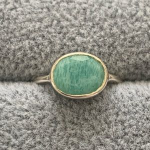 Natural Amazonite ring. The ring is new without tags and is a size 7